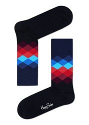 Skarpety Happy Socks - Faded Diamond Black