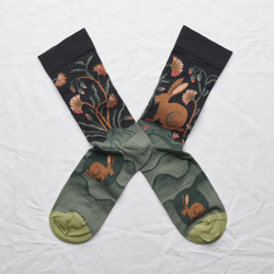 Kolorowe Skarpety Bonne Maison - Lièvre Faux Noir