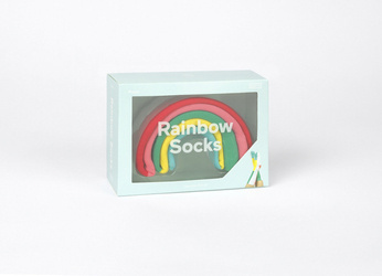 Kolorowe skarpetki Doiy Design - Rainbow Socks Pinky