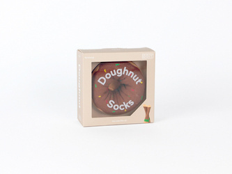 Kolorowe skarpetki Doiy Design - Doughnut  Socks Brown