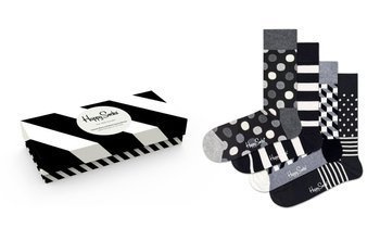 Skarpety Happy Socks - Black&White Gift Box (4 pary)