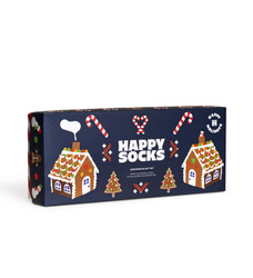 Świąteczne Skarpety Happy Socks -  Gingerbread Gift Set (4 pary)